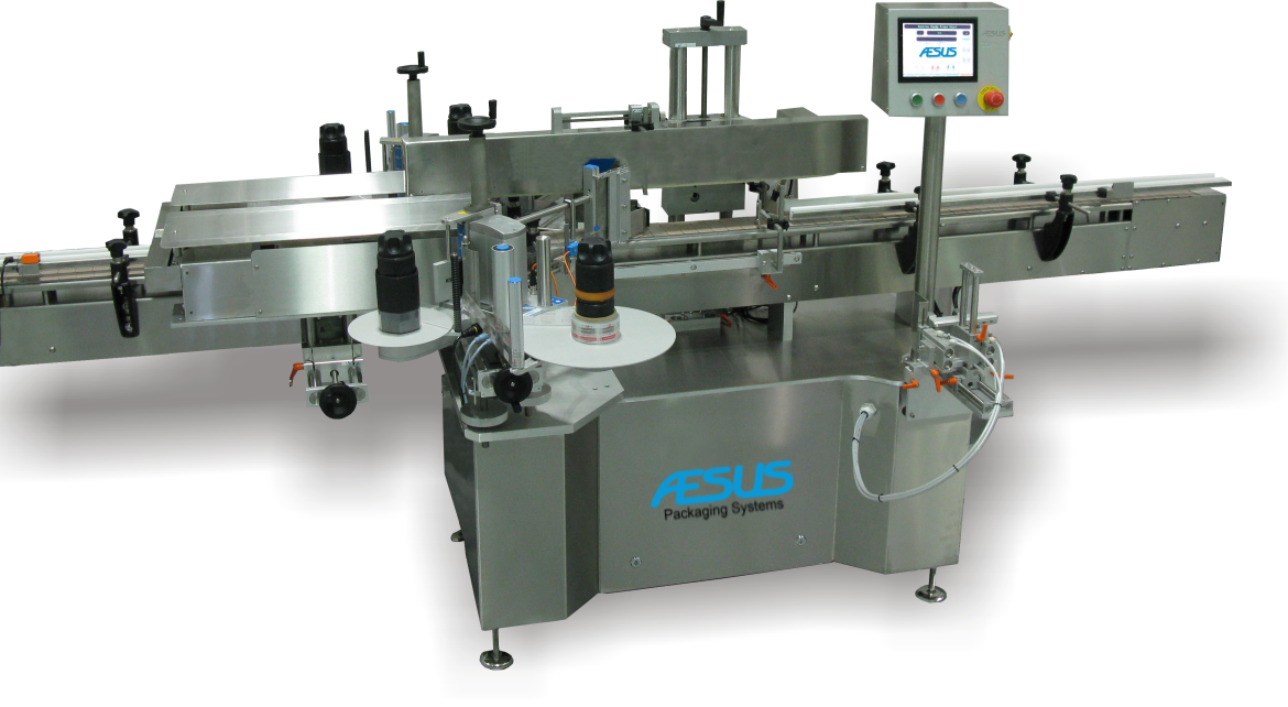 Aesus. Front & Back. Eco Panel Labeller